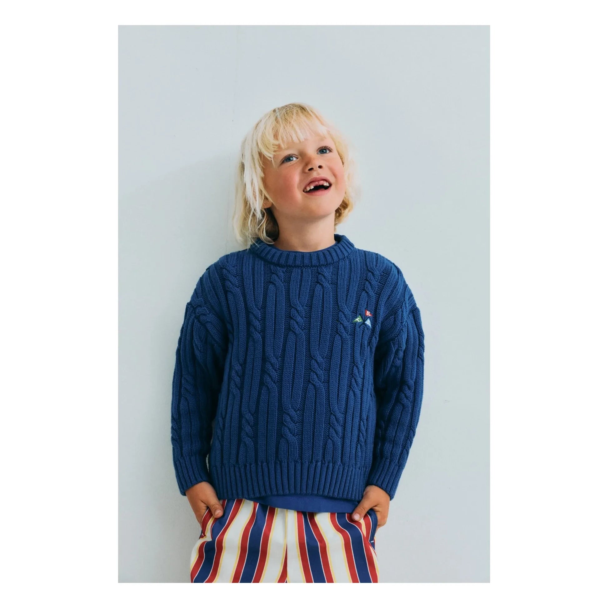 the new society - Striped Gorse Cord Pants | Red