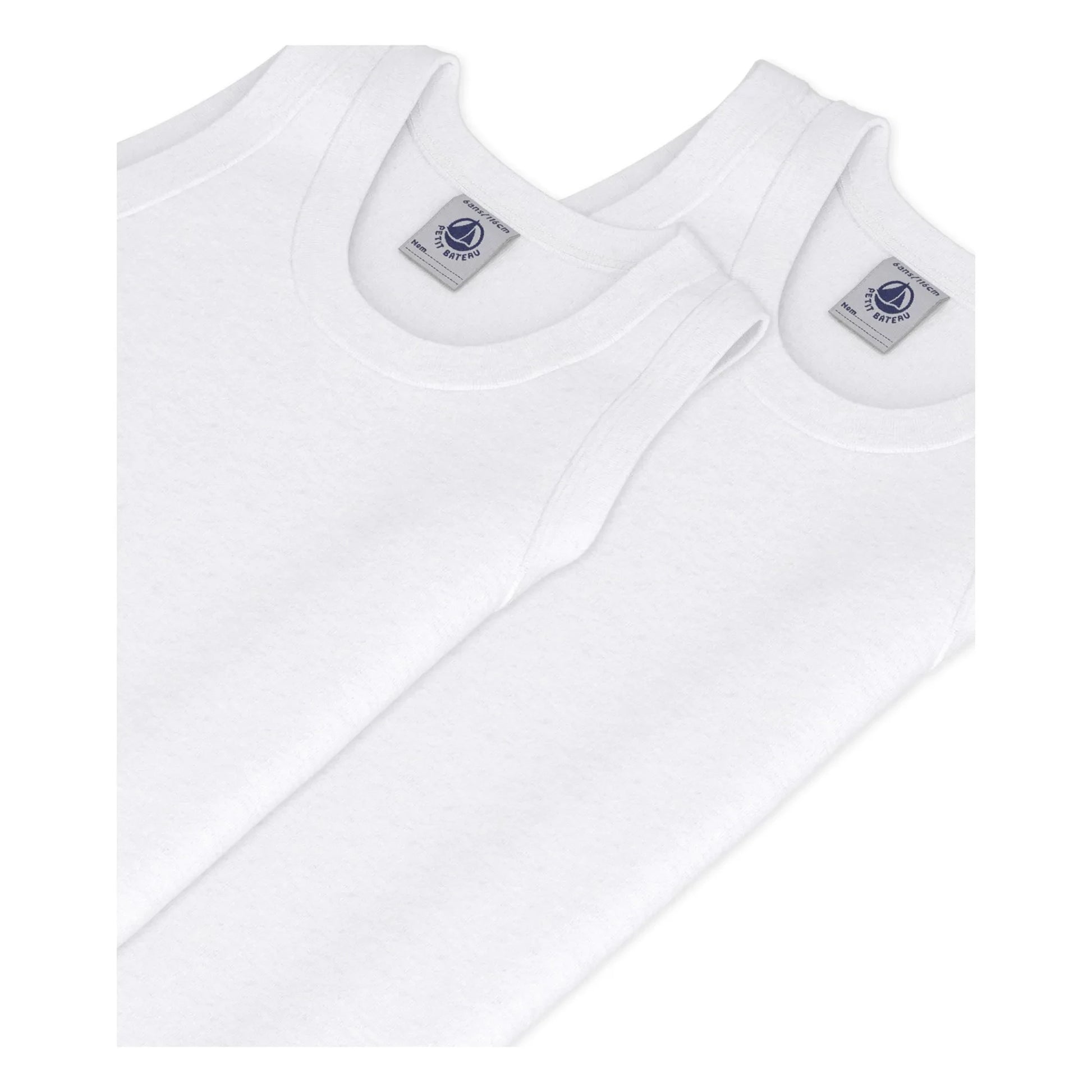 Petit Bateau - Batch 2 Tank tops | White