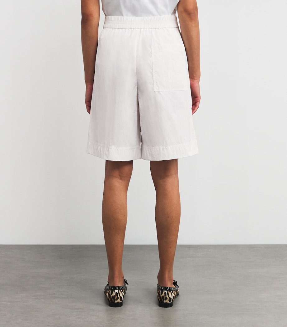 MAX&Co. White Nylon Elasticated Shorts