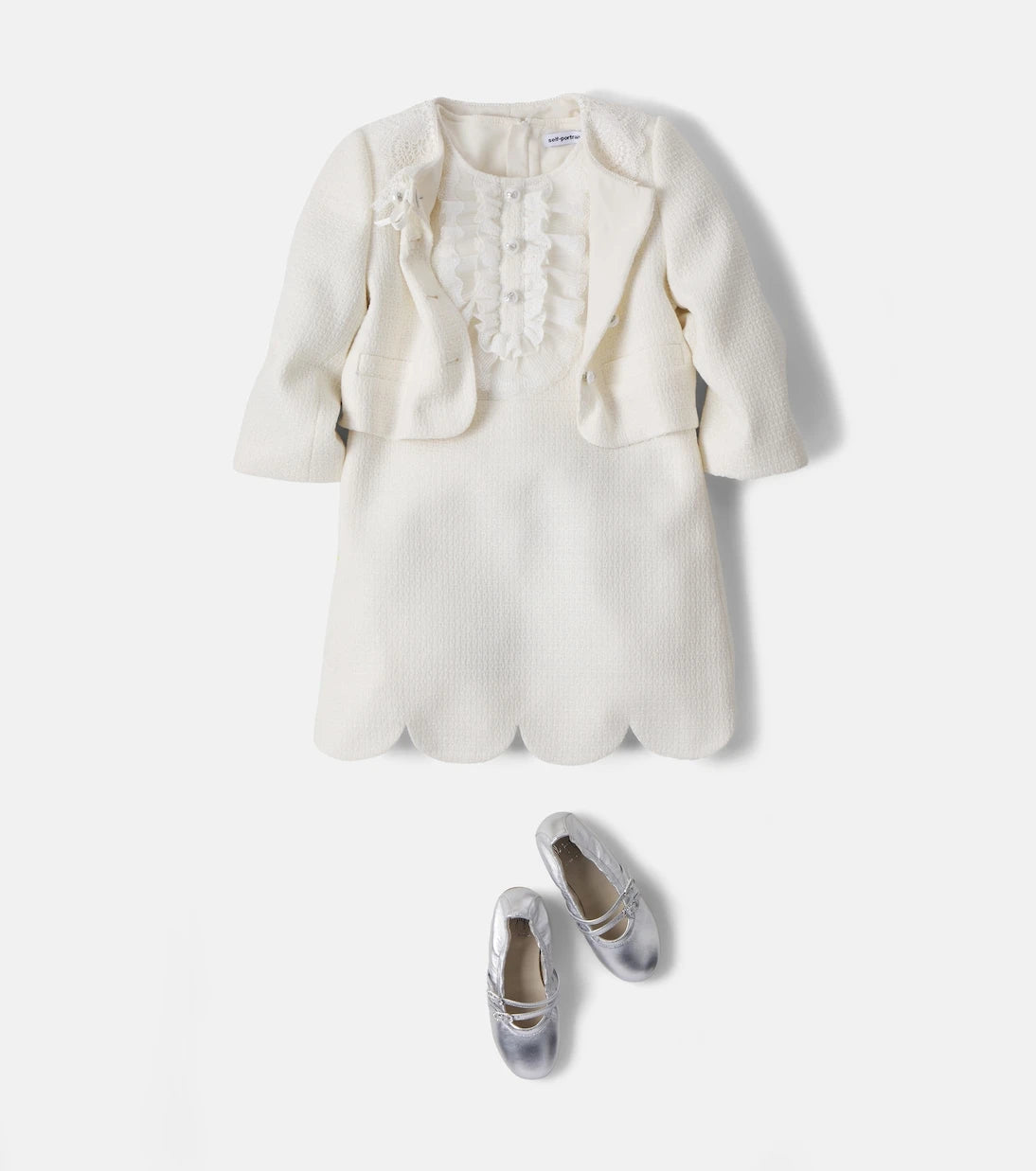Self-Portrait Kids - Bouclé dress