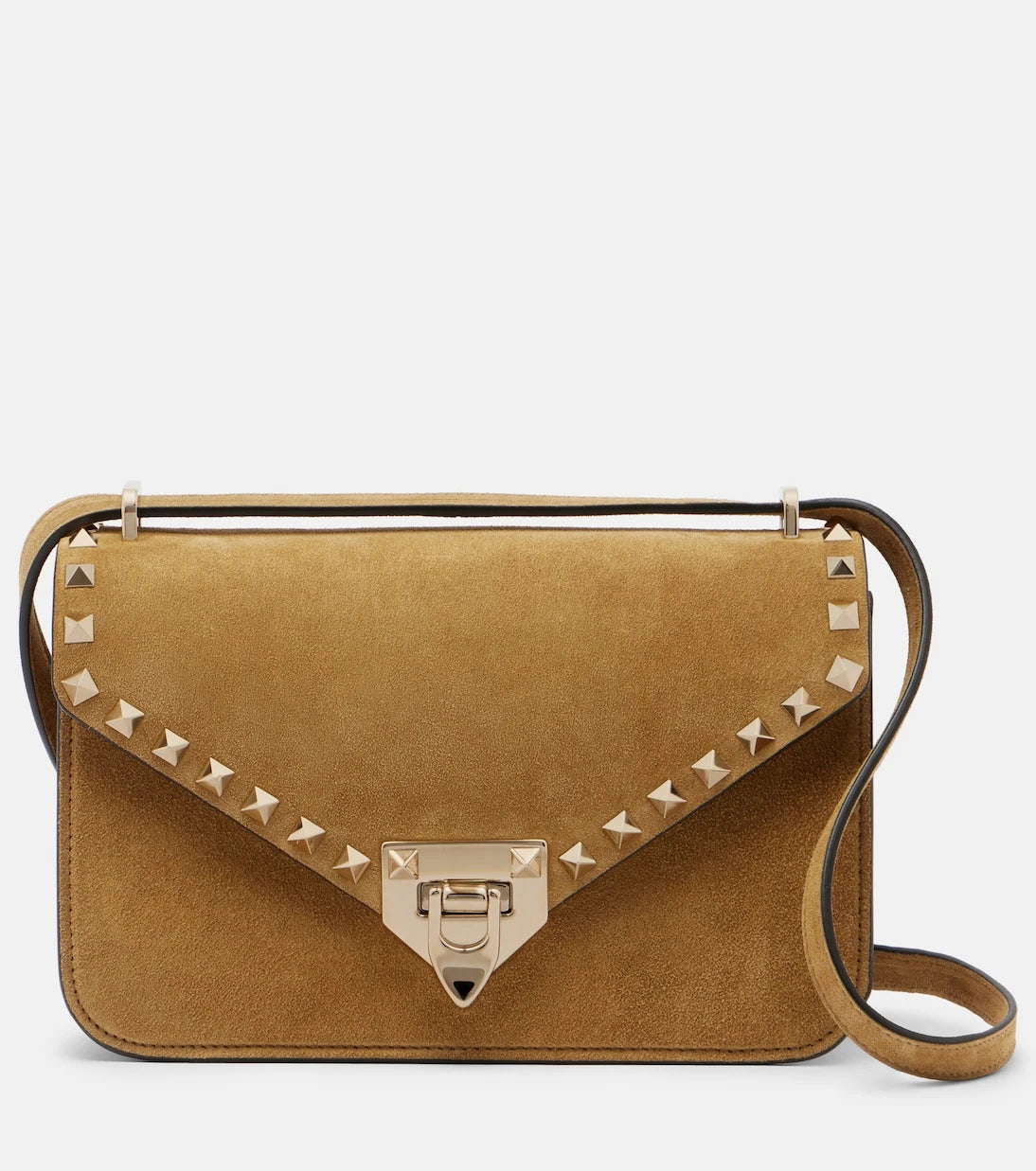 Valentino Garavani - Rockstud Small suede shoulder bag