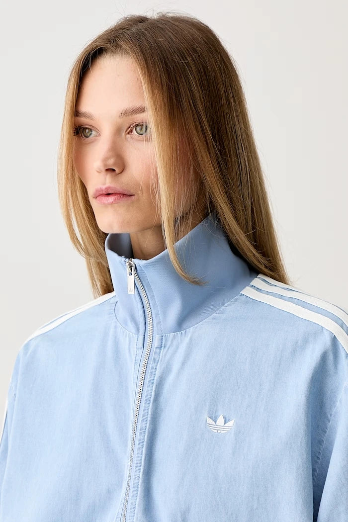 adidas Originals kadın denim fermuarlı sweatshirt