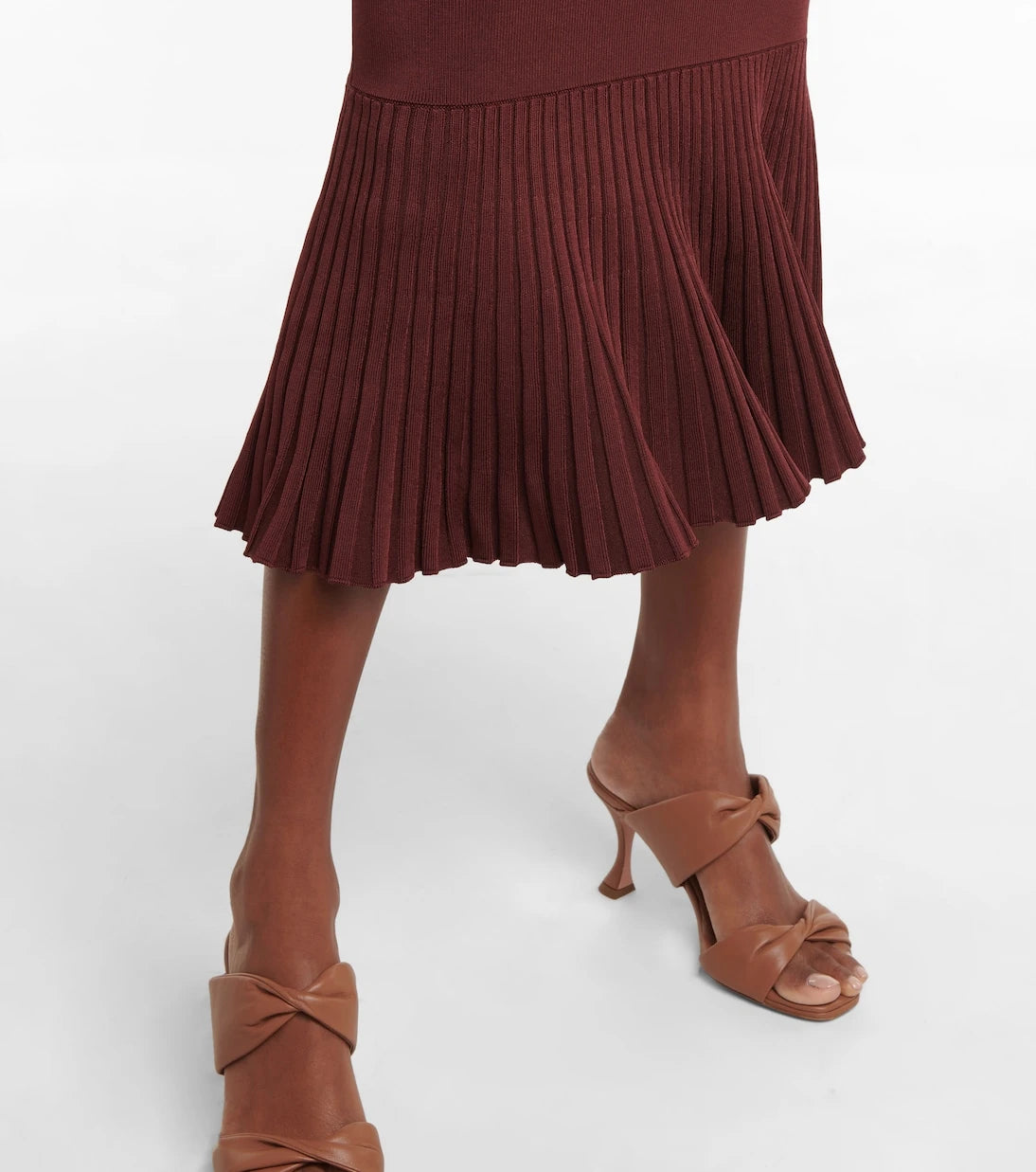 Galvan - Atalanta ribbed-knit midi dress