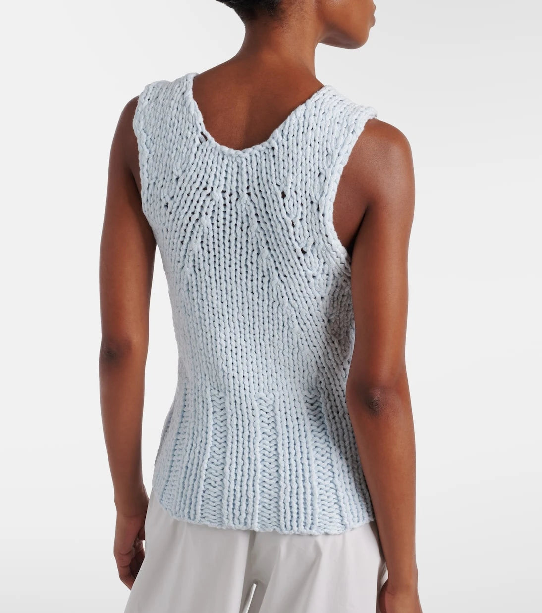 Khaite - Cassie knitted cotton top