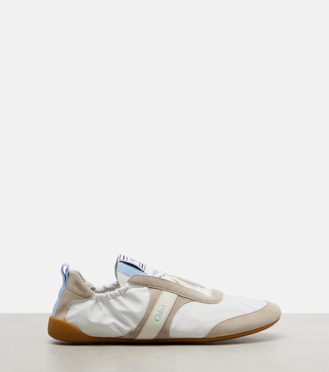 Chloé - Chloé Kick suede-trimmed sneakers