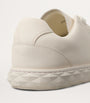 Jimmy Choo White Diamond Light Flex Leather Sneakers