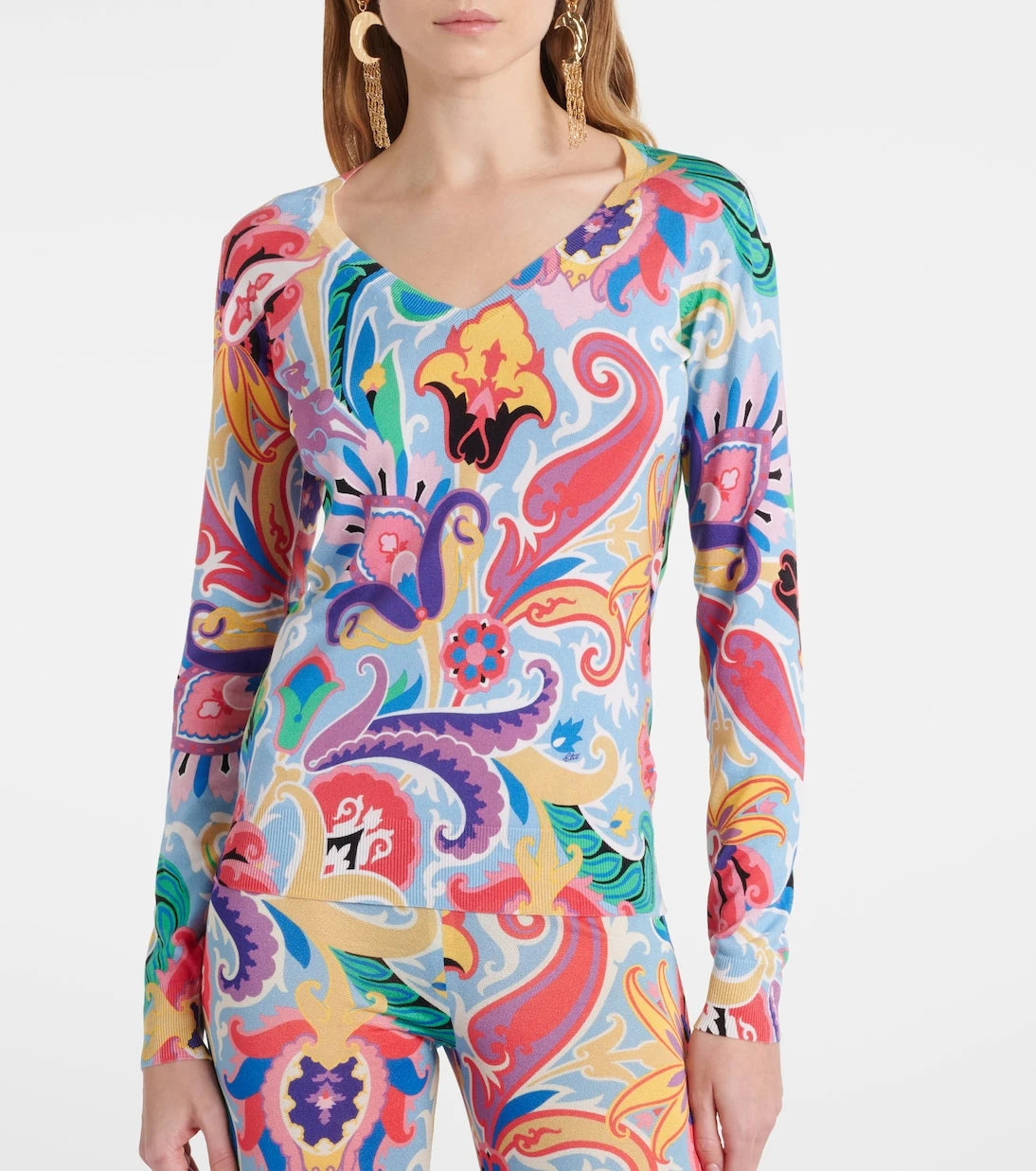 Etro - Paisley silk-blend sweater