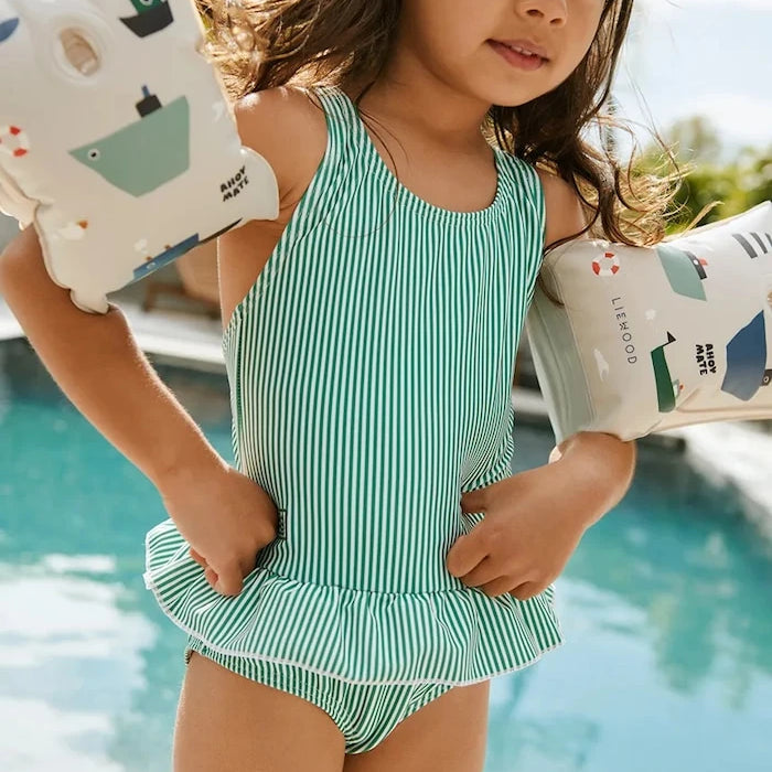 Liewood цял бански за деца Amara Stripe Swimsuit
