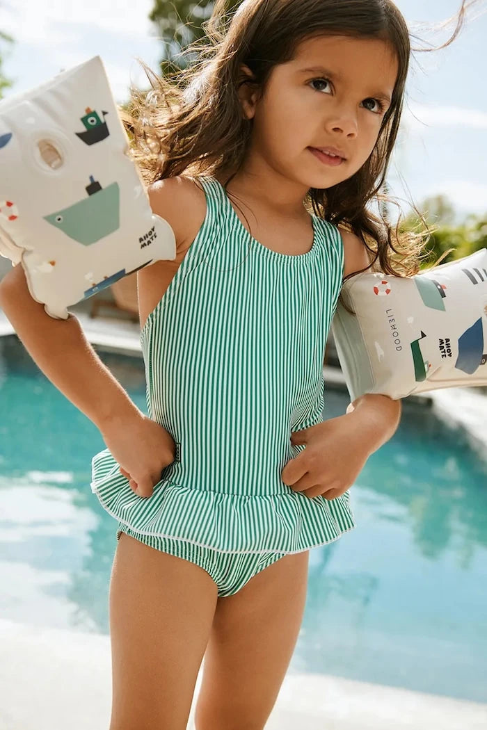 Liewood цял бански за деца Amara Stripe Swimsuit