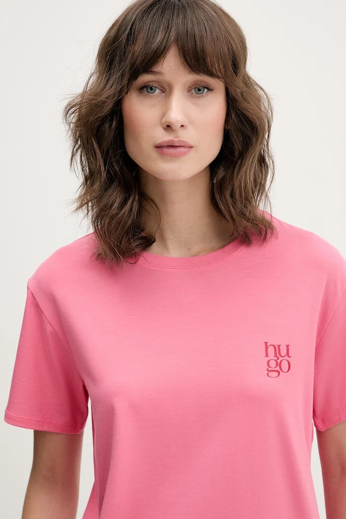 HUGO kadın modal tişört CASUAL T-SHIRT