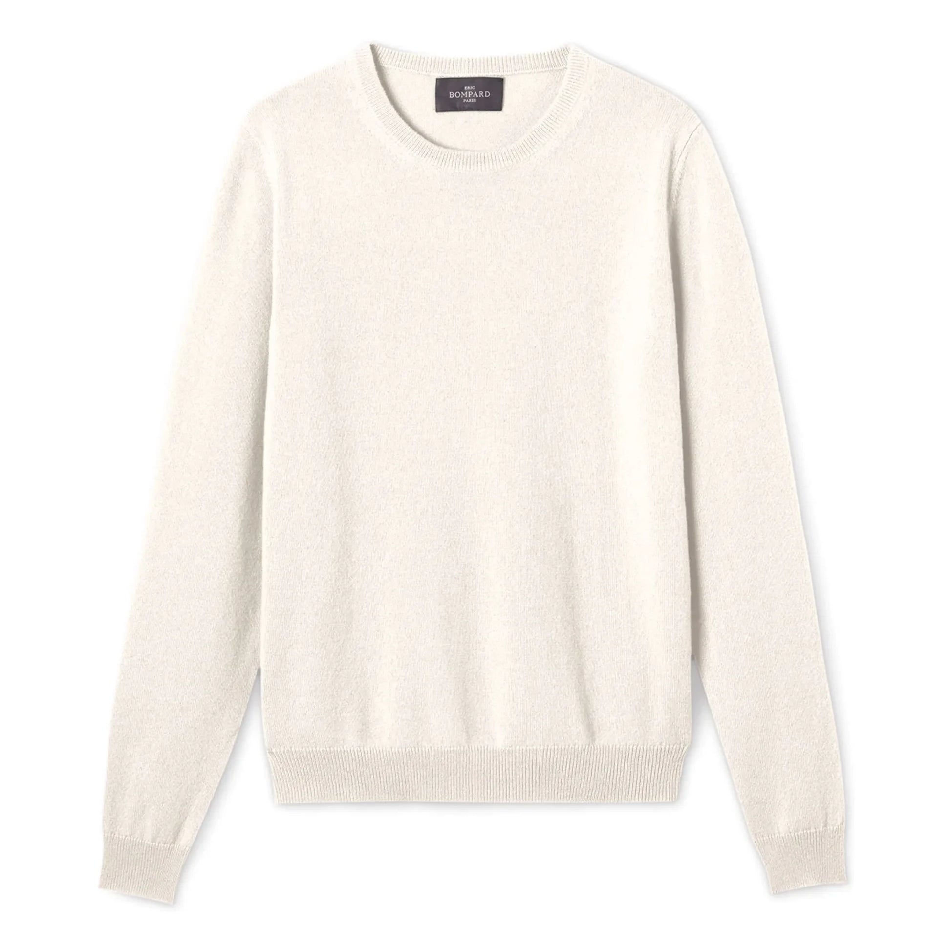 Bompard - Classic Cashmere Round Neck Sweater | Natural