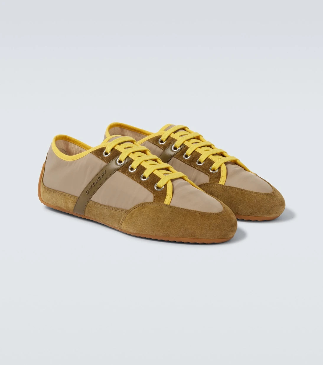 Givenchy - Slim suede-trimmed sneakers