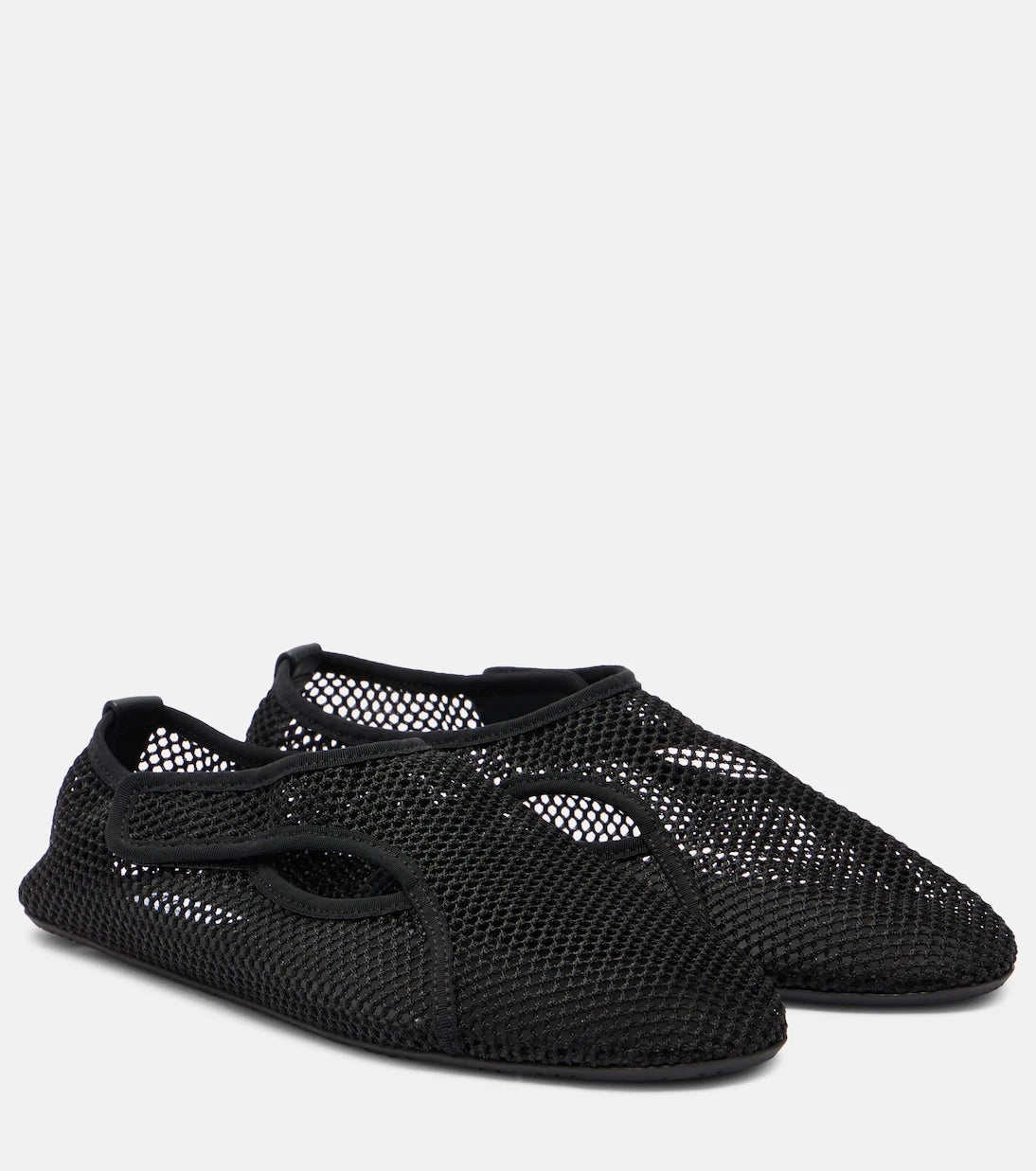 Alaïa - Fishnet slip-on shoes