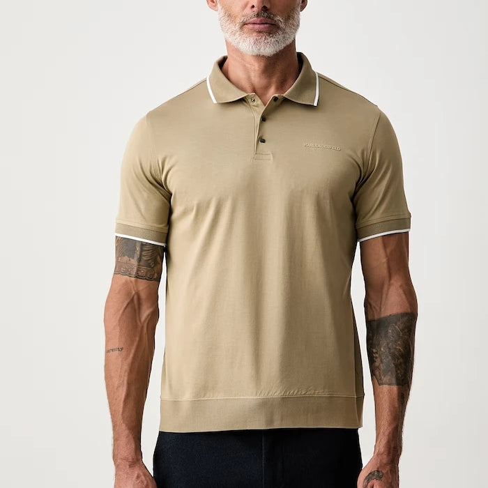 Karl Lagerfeld pamuklu erkek polo tişört