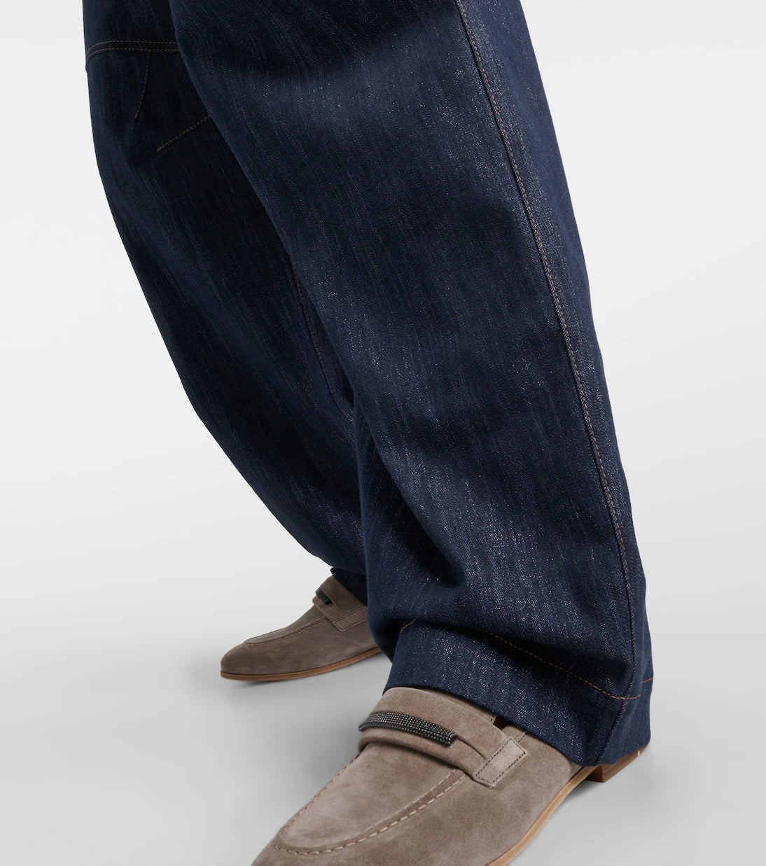 Brunello Cucinelli - High-rise wide-leg jeans