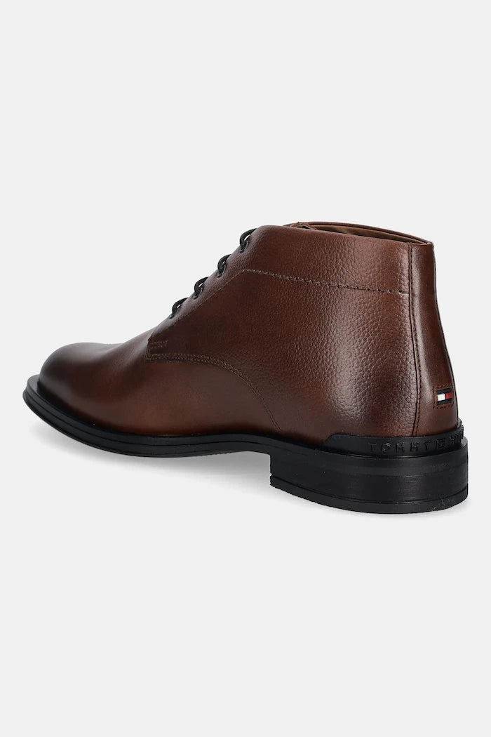 Tommy Hilfiger CORPORATE HILFIGER LTH BOOT Deri Ayakkabı