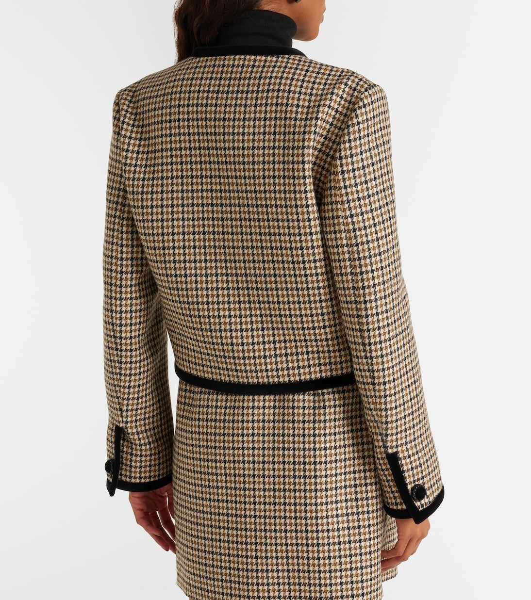 Valentino - Houndstooth virgin wool jacket