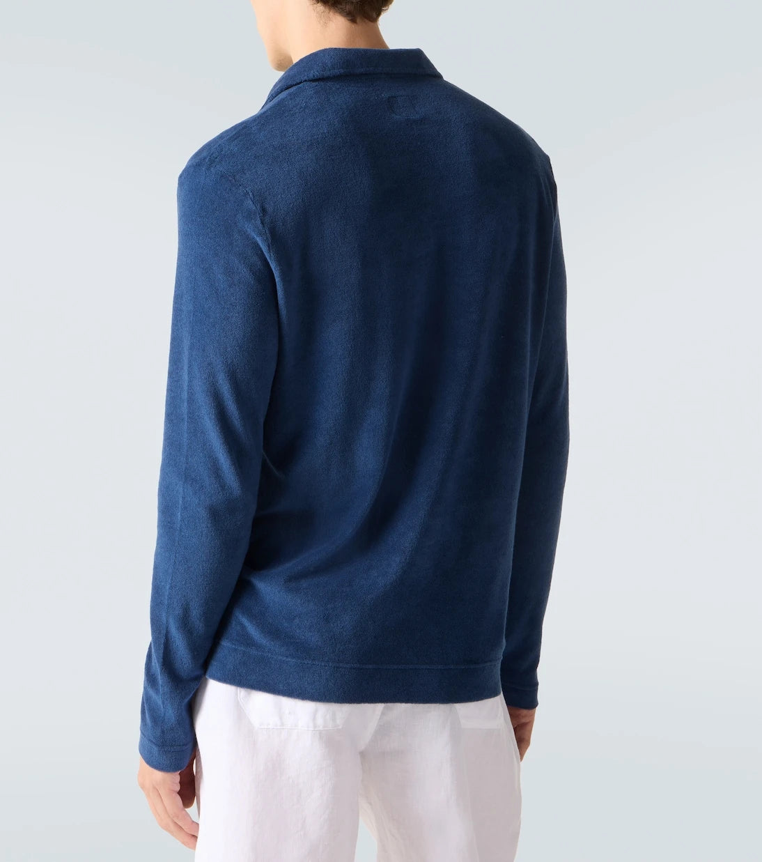 Fedeli - Cotton terry polo sweater
