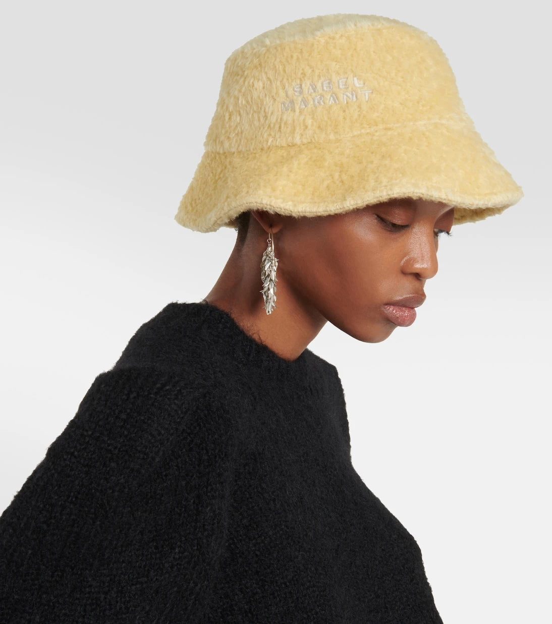 Isabel Marant - Denji embroidered wool bucket hat