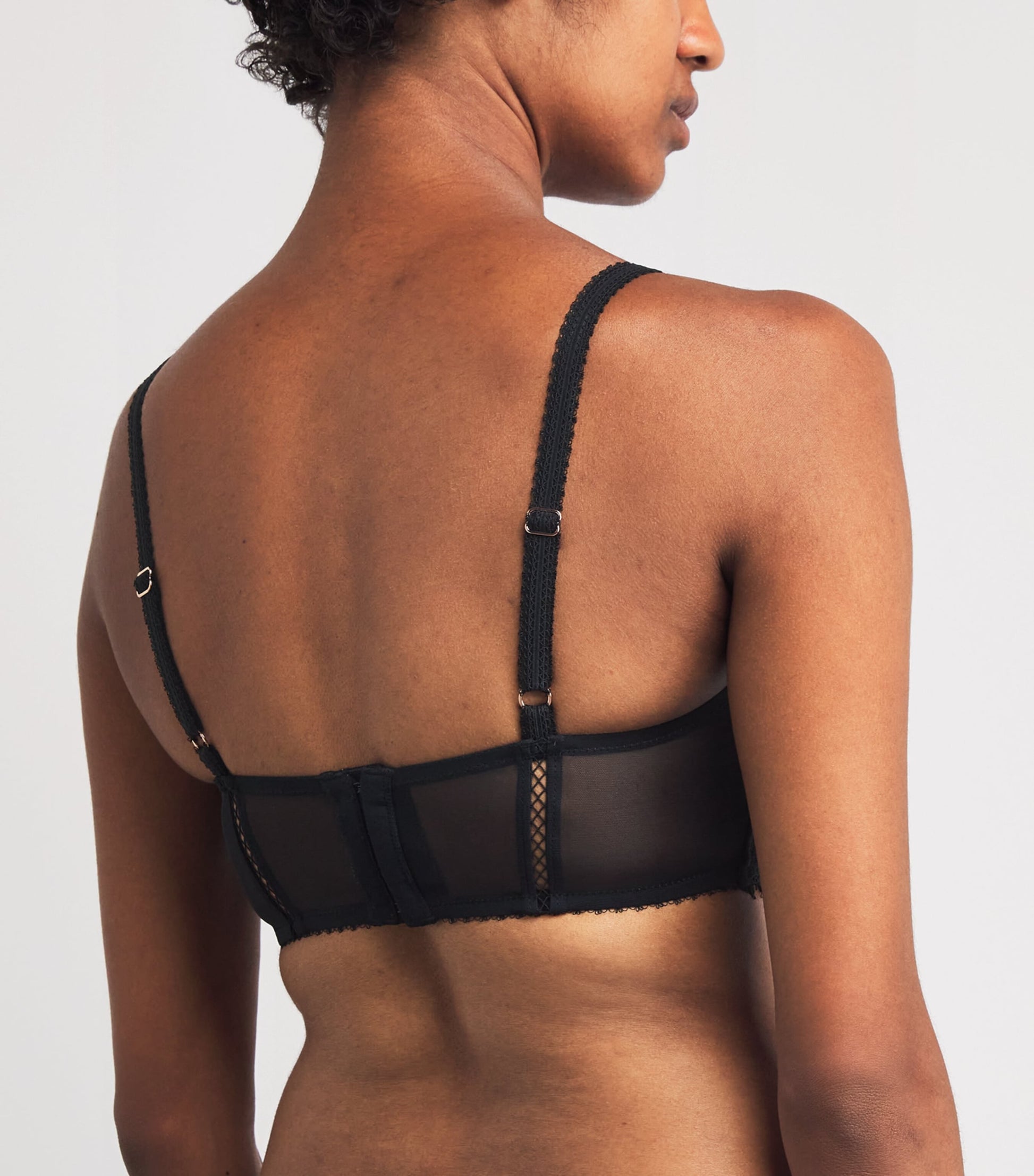 Simone Perele Black Lace Précieuse Half-Cup Bra