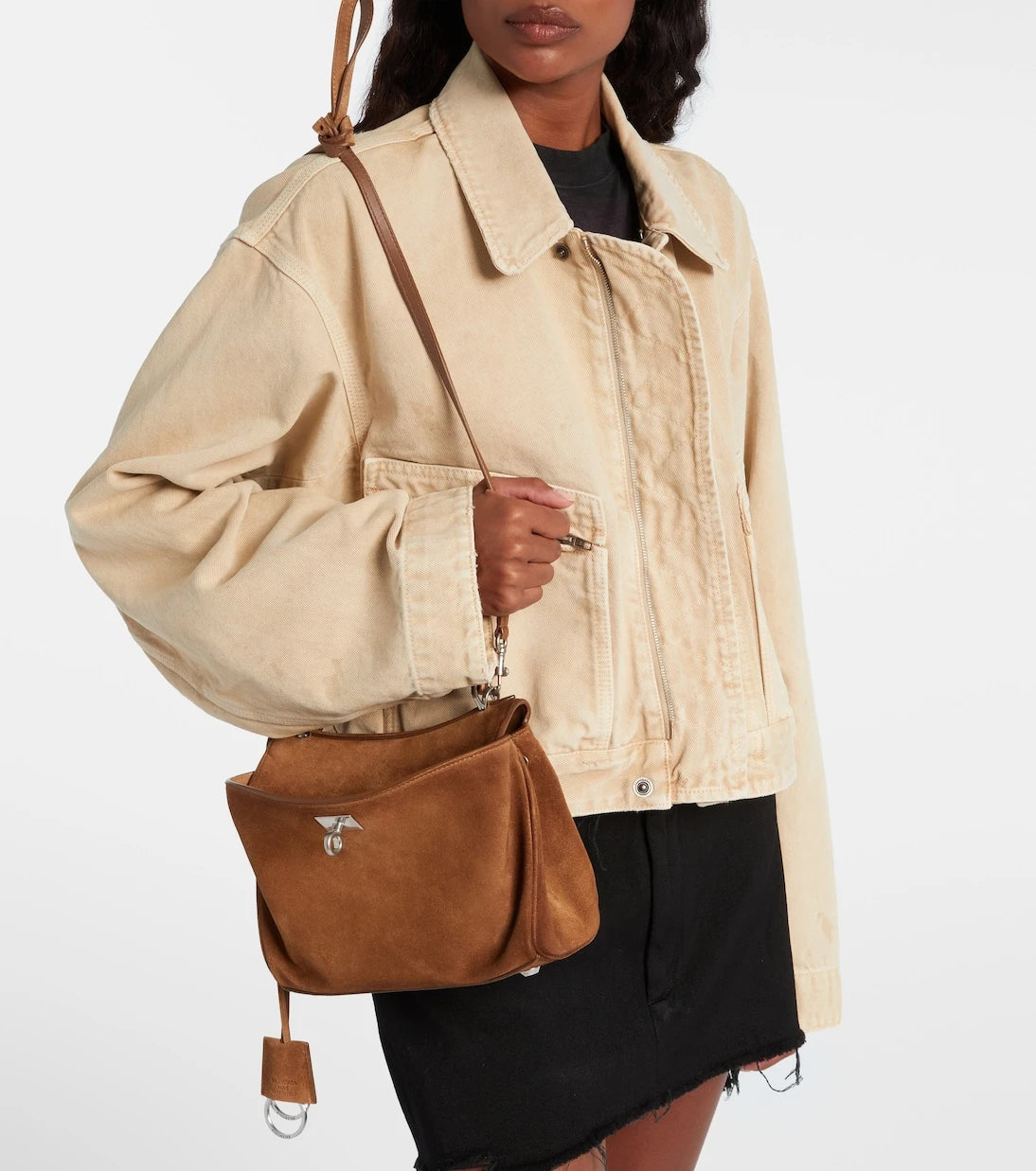 Balenciaga - Rodeo Mini suede tote bag
