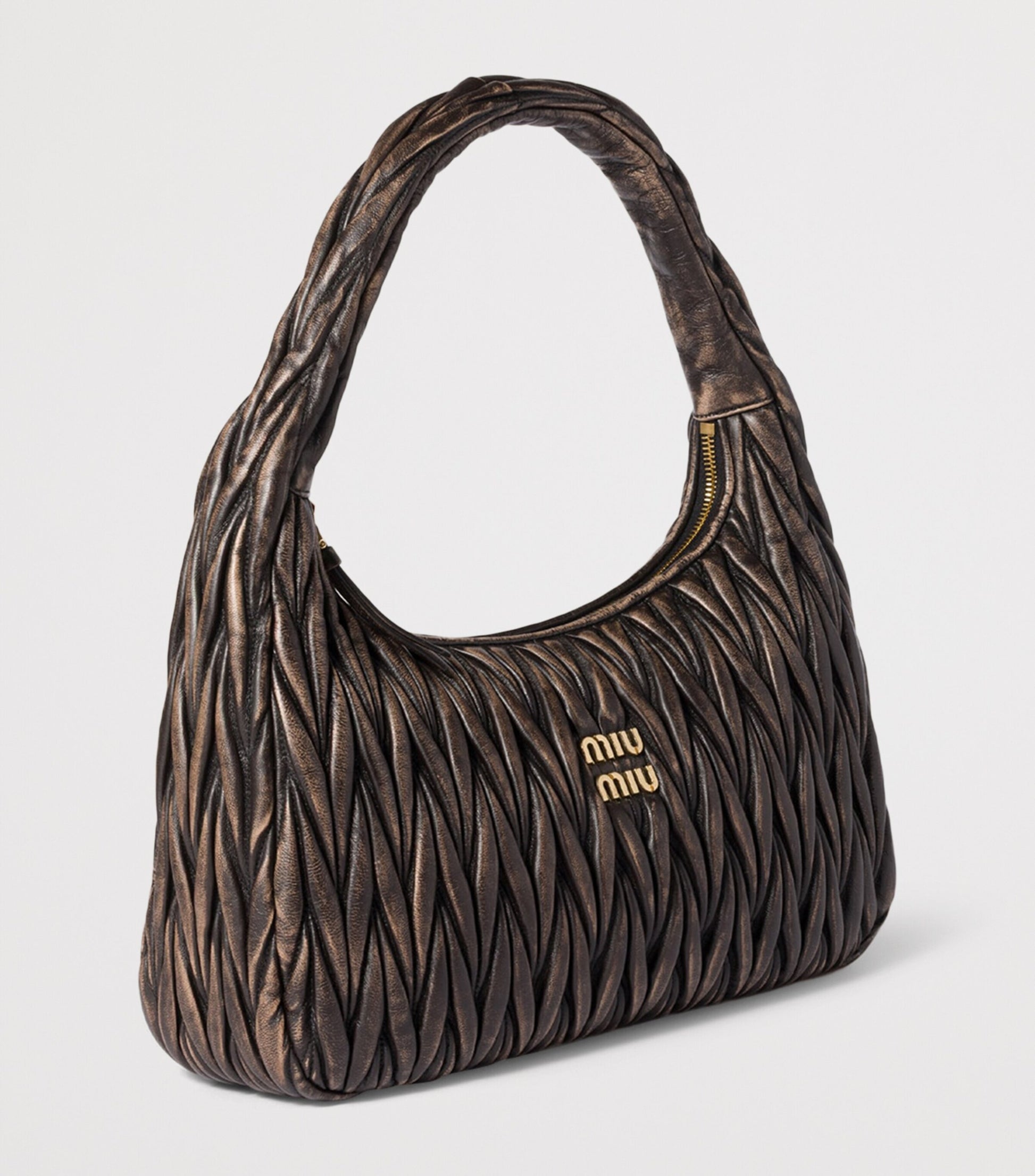 Matelassé Calfskin Wander Shoulder Bag