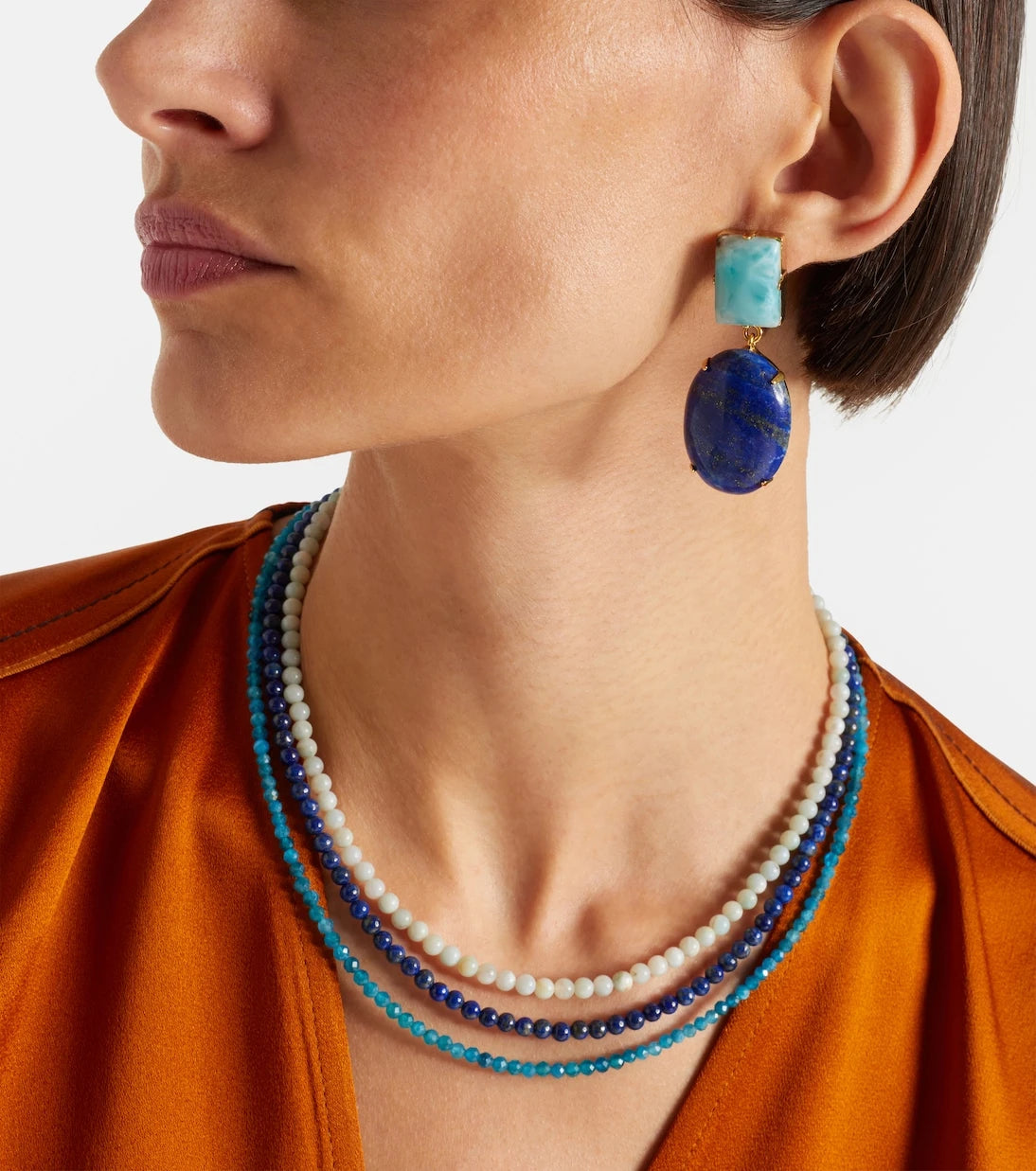 Jennifer Behr - Xiomara gold-plated drop earrings