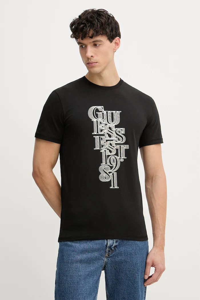 Guess erkek pamuklu elastanlı tişört