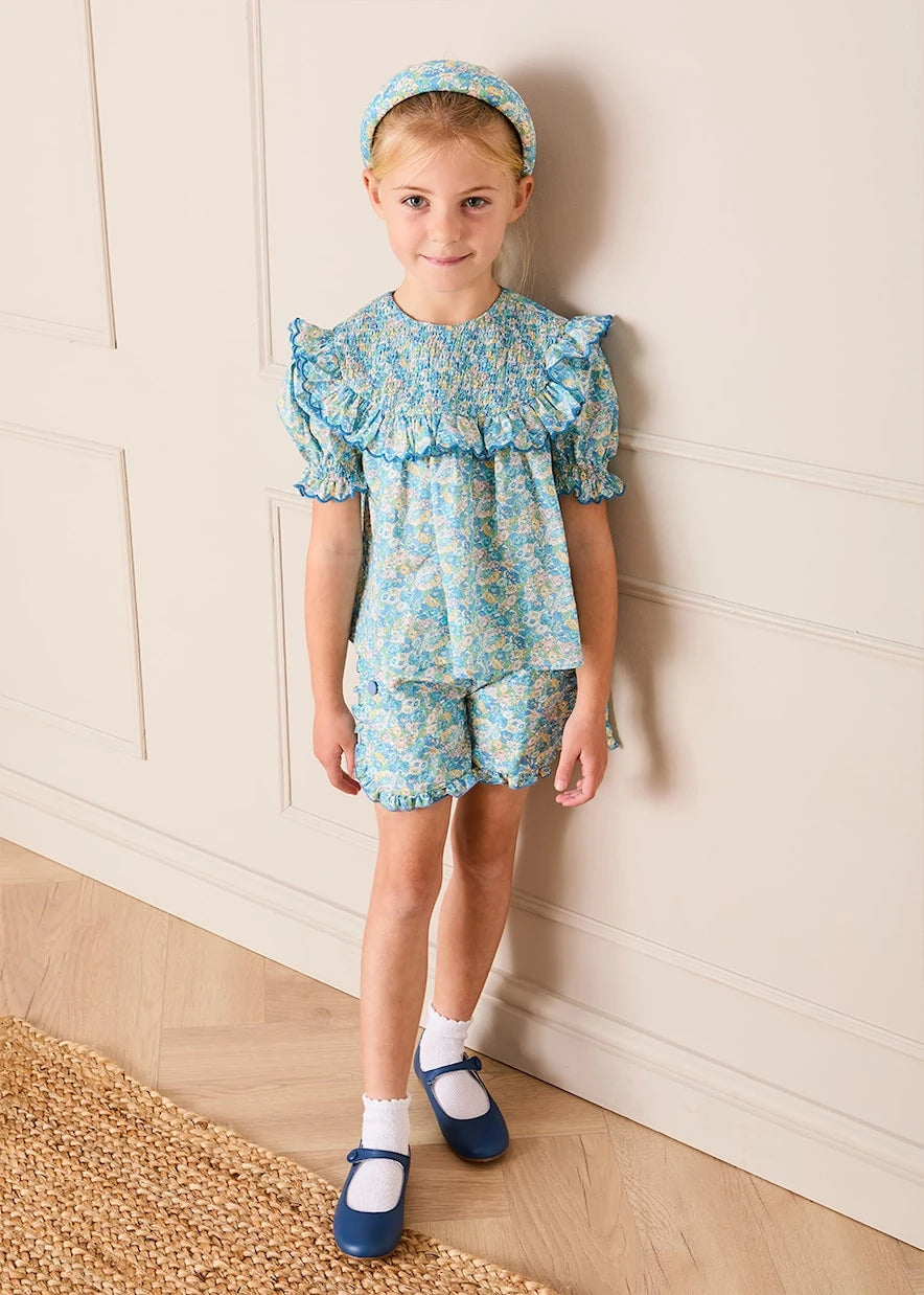 Pepa London - Leontyne ruffled floral cotton top