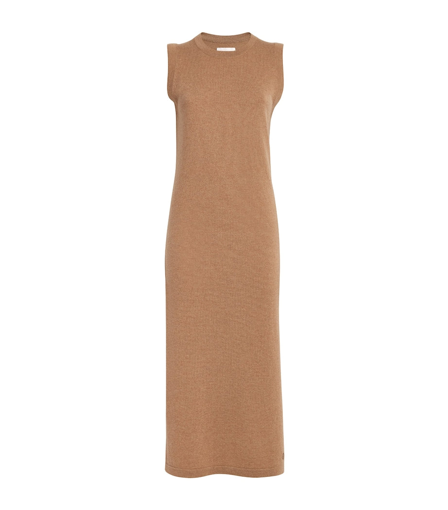 Cashmere Sleeveless Midi Dress LLAMA