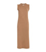 Ivory Cashmere Sleeveless Midi Dress