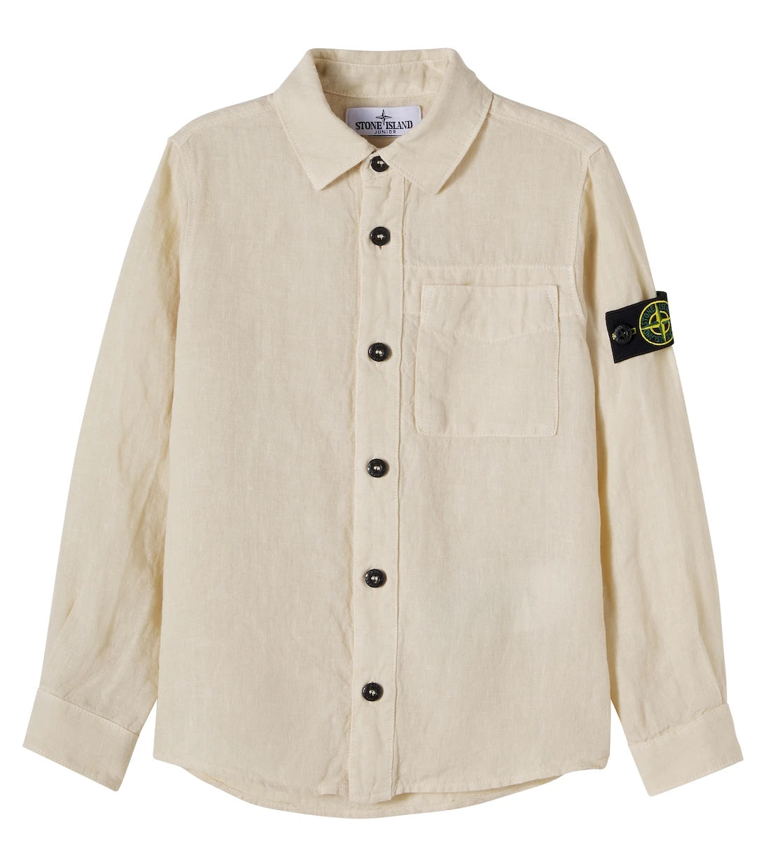 Stone Island Junior - قميص كتان بوصلة