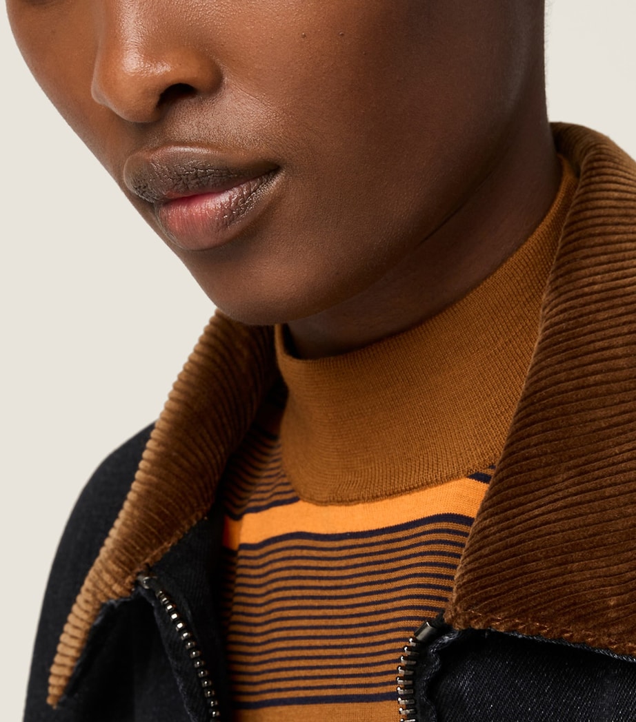 Black Logo Denim Jacket