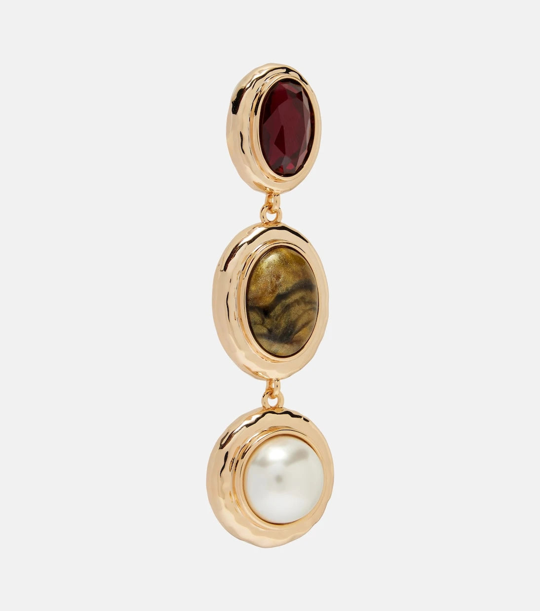 Self-Portrait - Embellished drop earrings