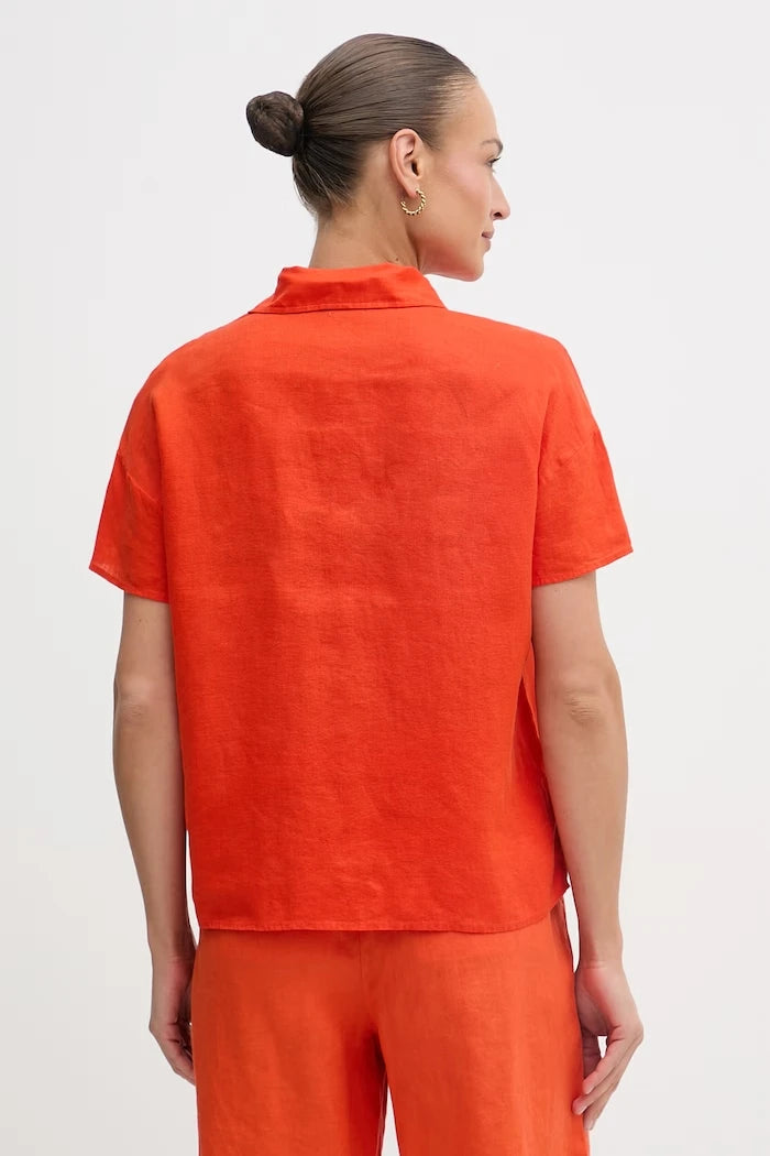 United Colors of Benetton kadın keten bluz