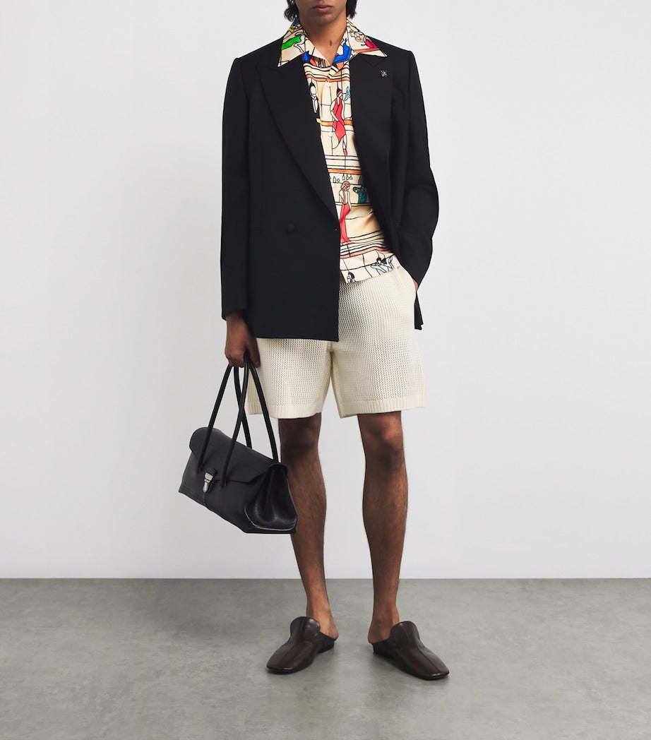 Cotton Crochet Shorts