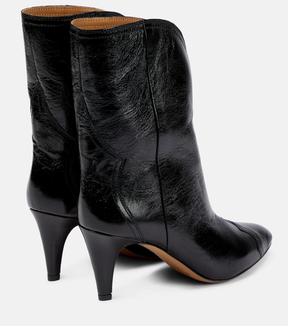 Isabel Marant - Dytho crinkled leather ankle boots