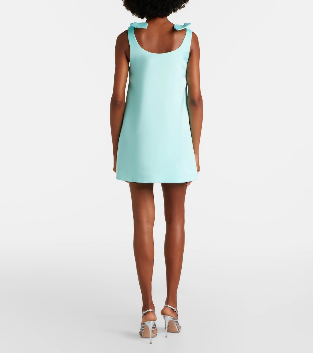 Leo Lin - Harper bow-detail embroidered minidress