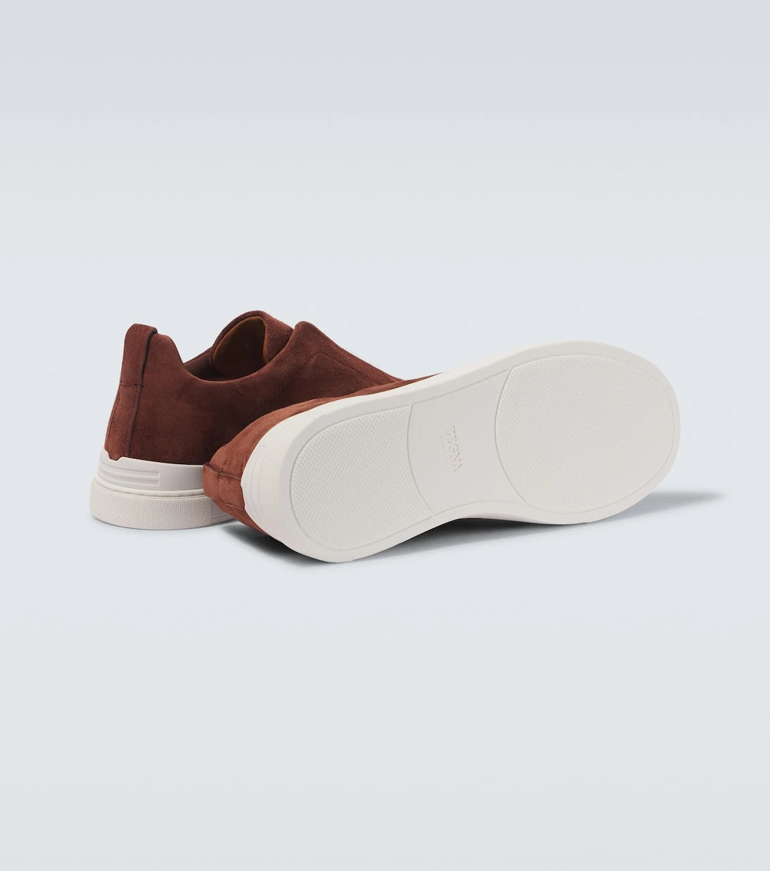 Zegna - Triple Stitch Low suede sneakers