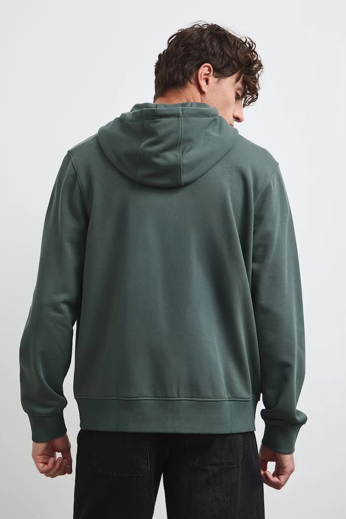 Medicine fermuarlı ve kapüşonlu erkek pamuklu sweatshirt