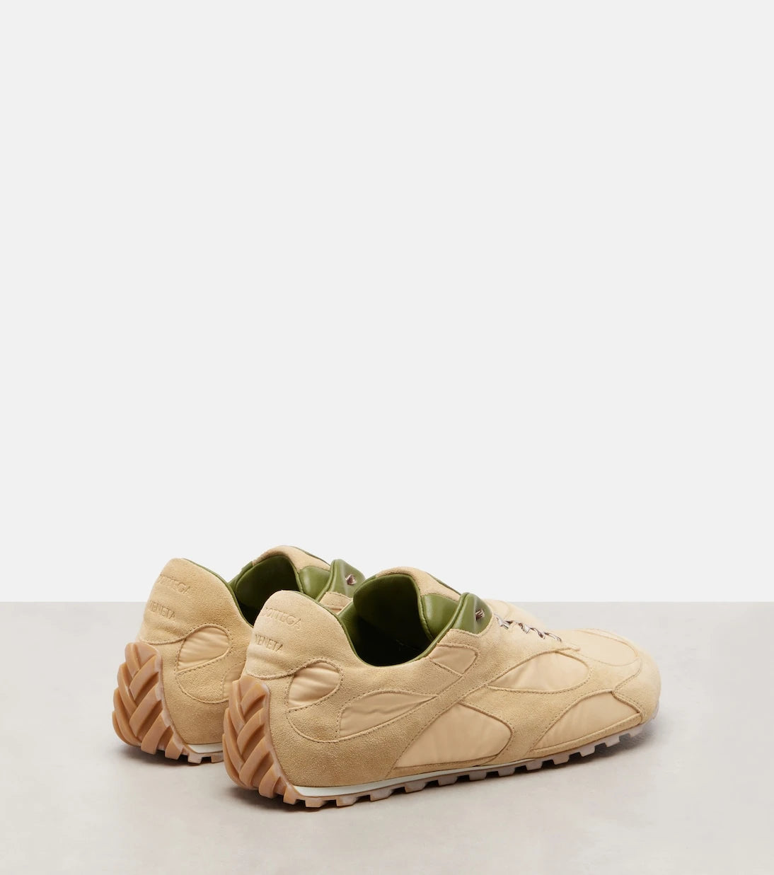 Bottega Veneta - Orbit Flash suede-trimmed sneakers