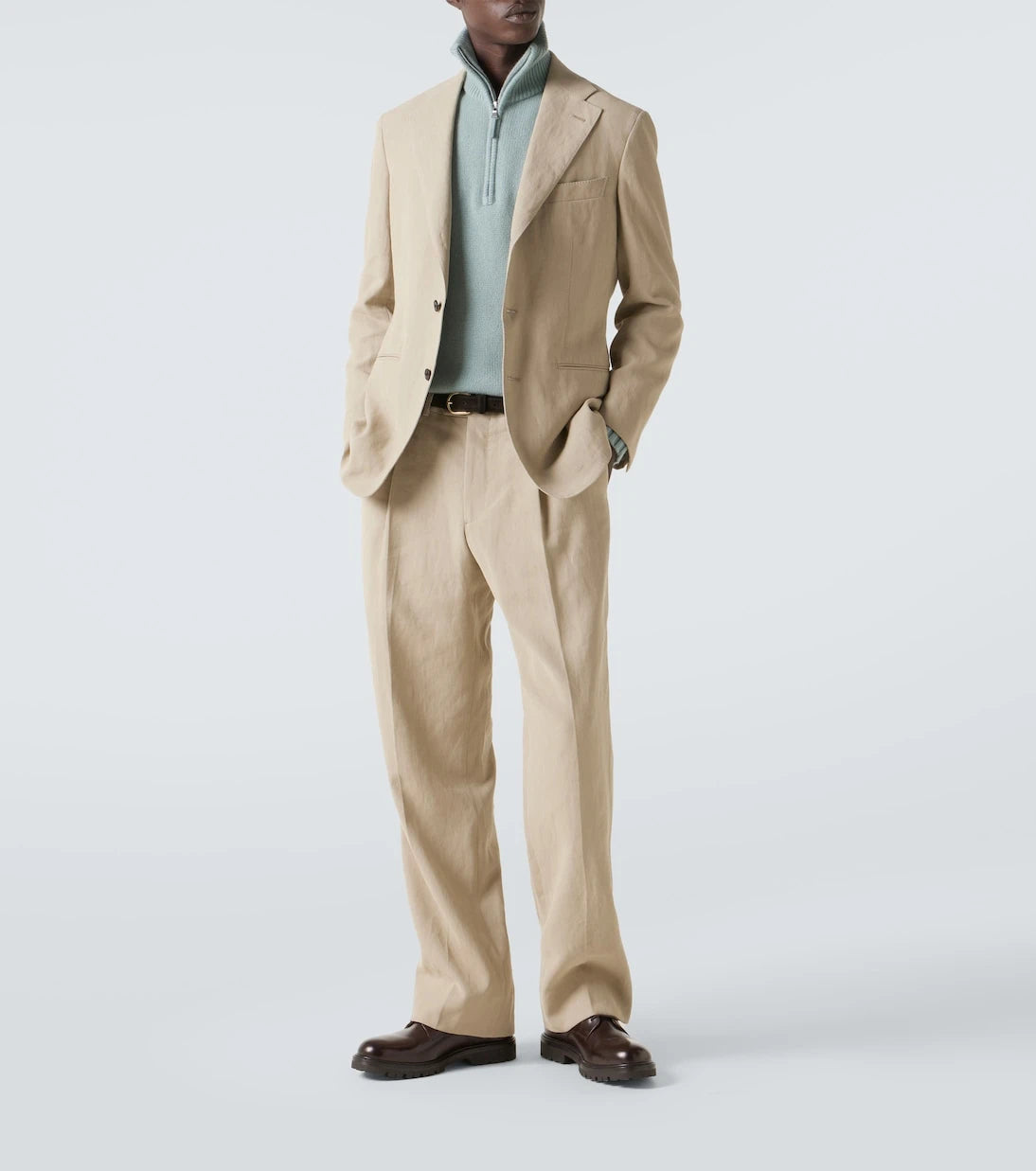 Allude - Cashmere half-zip sweater