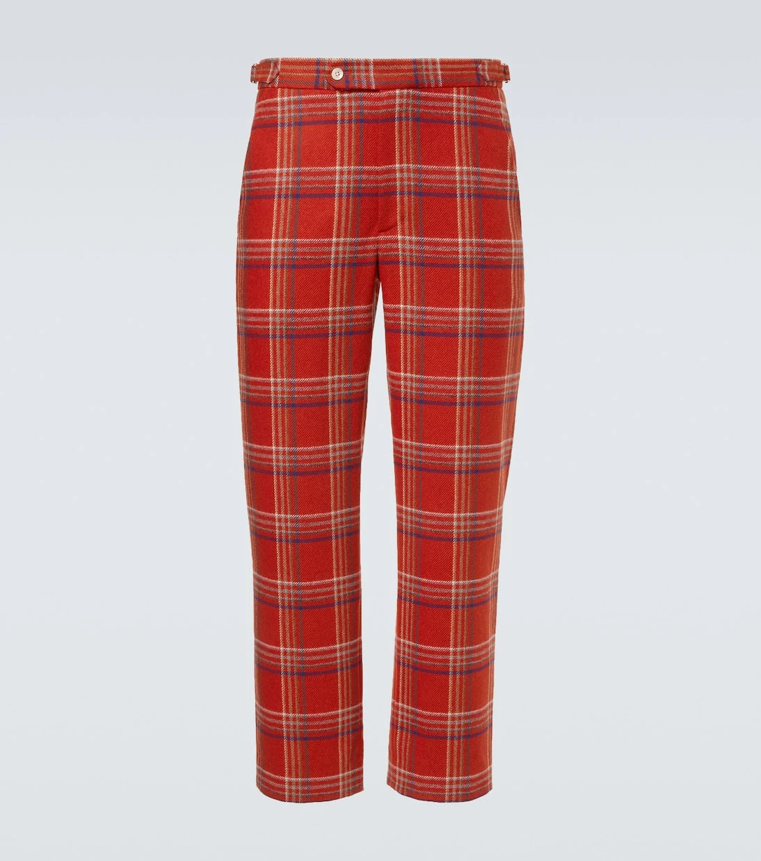 Bode - Gable plaid wool flannel straight pants