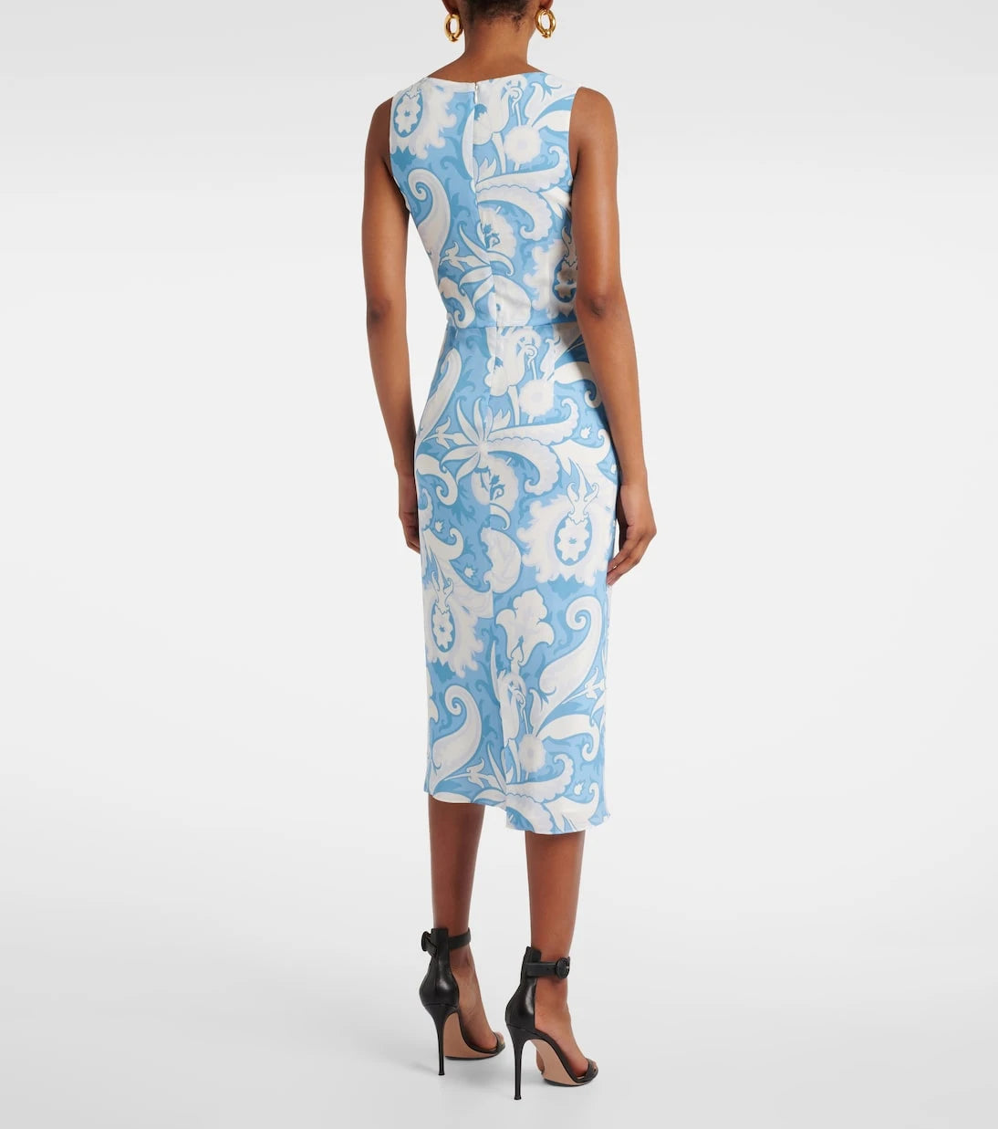 Etro - فستان ميدي مطبوع