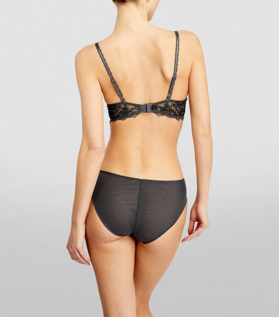 Wacoal Grey Lace Perfection Push-Up Bra