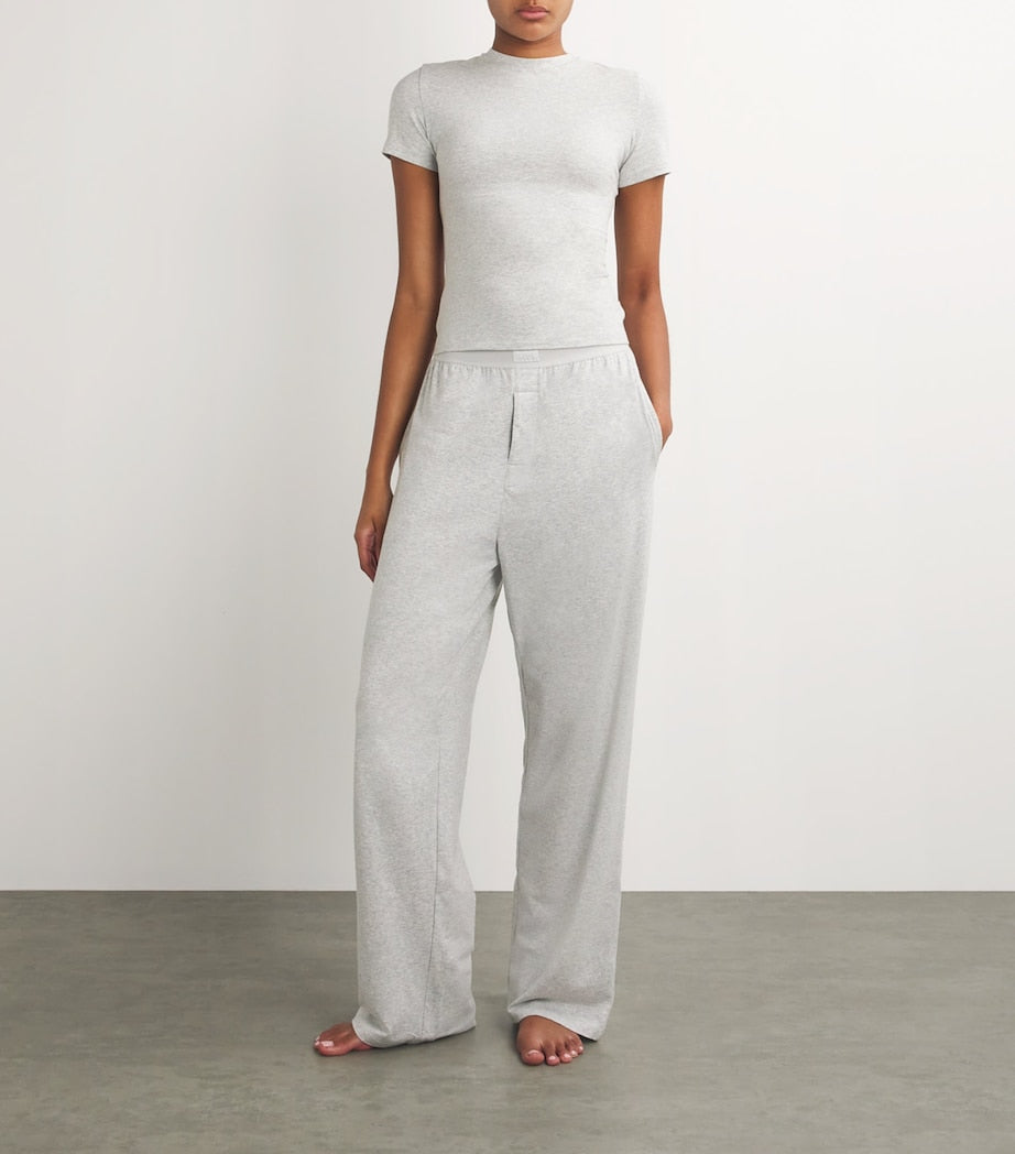 Skims Grey Boyfriend Sweatpants