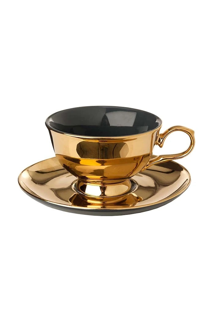 POLSPOTTEN Tea set Legacy 220 ml Çay Fincanı ve Tabak Seti (4 Parça)