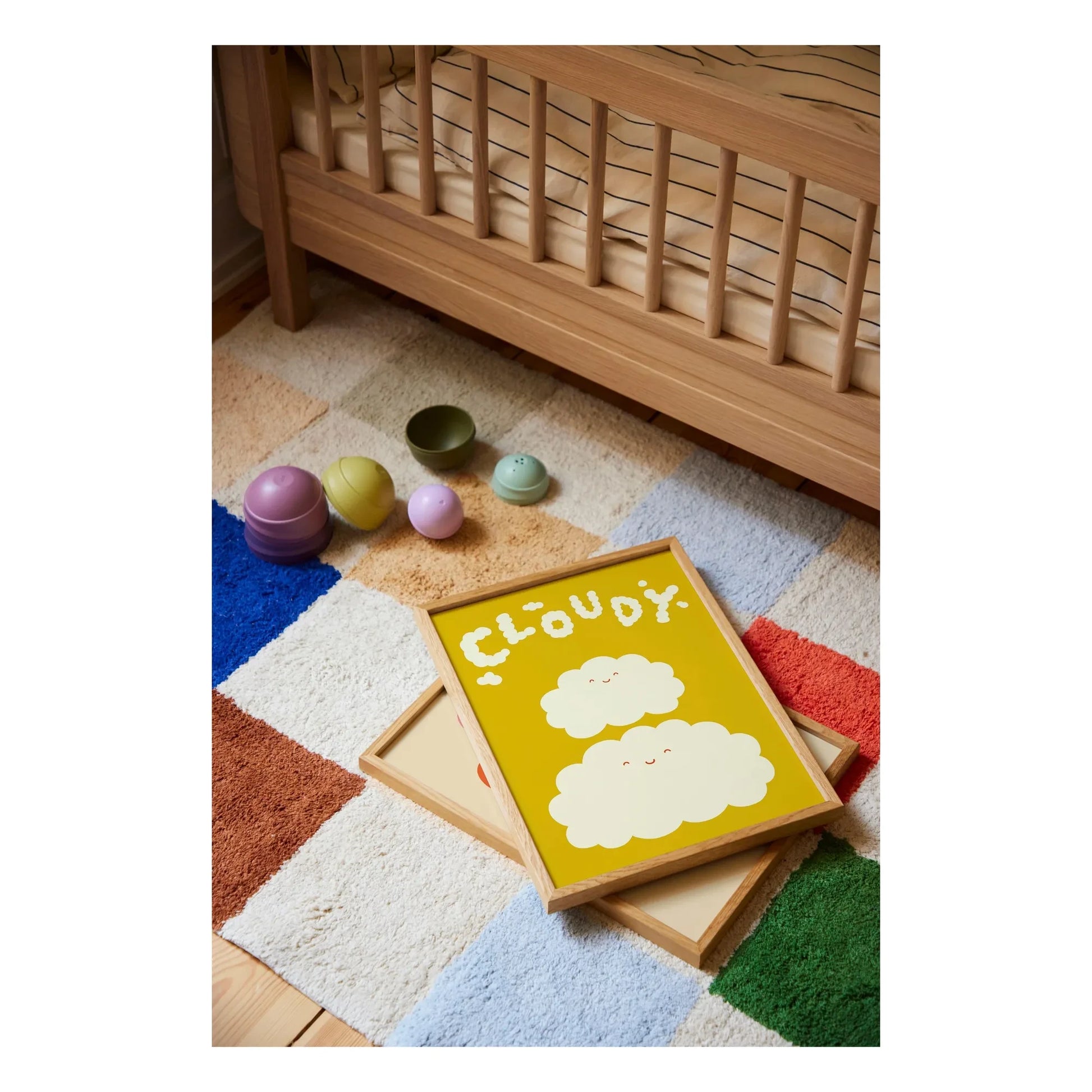 Mado - Cloudy poster | Yellow