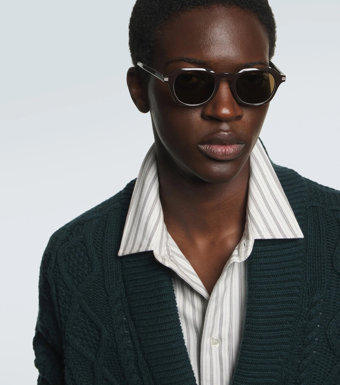 Zegna - Round sunglasses