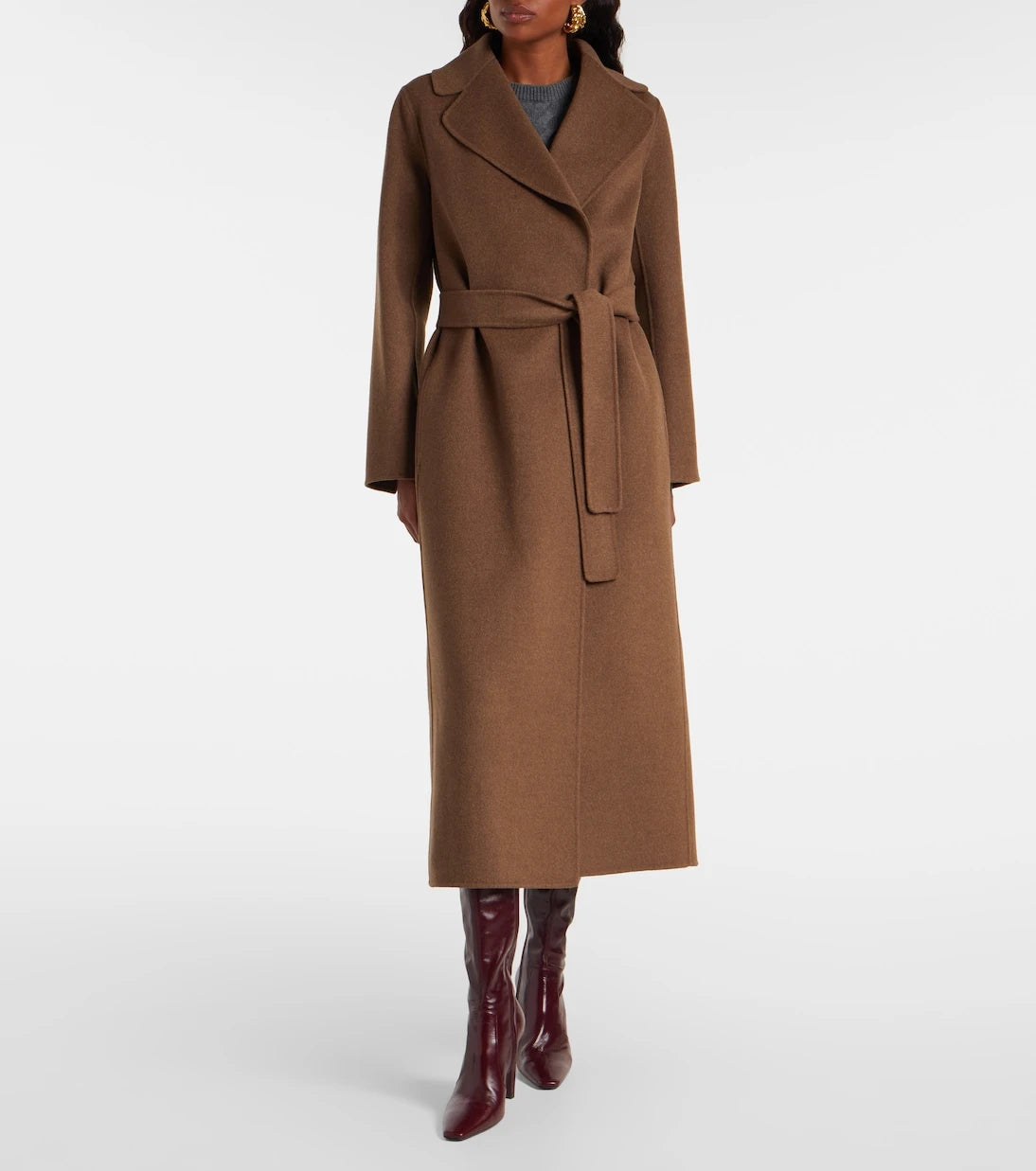 'S Max Mara - Poldo virgin wool wrap coat